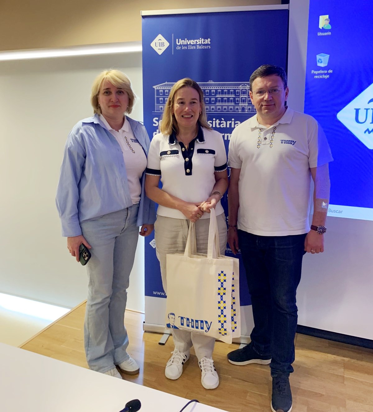 З менеджеркою проєкту від університету Балеарських островів Джеммою Тур